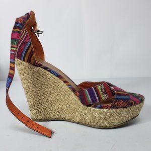 MIA Wedges Multi-Colored 7